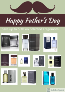 Father’s Day. Up to 50% Off Selected Fragrances